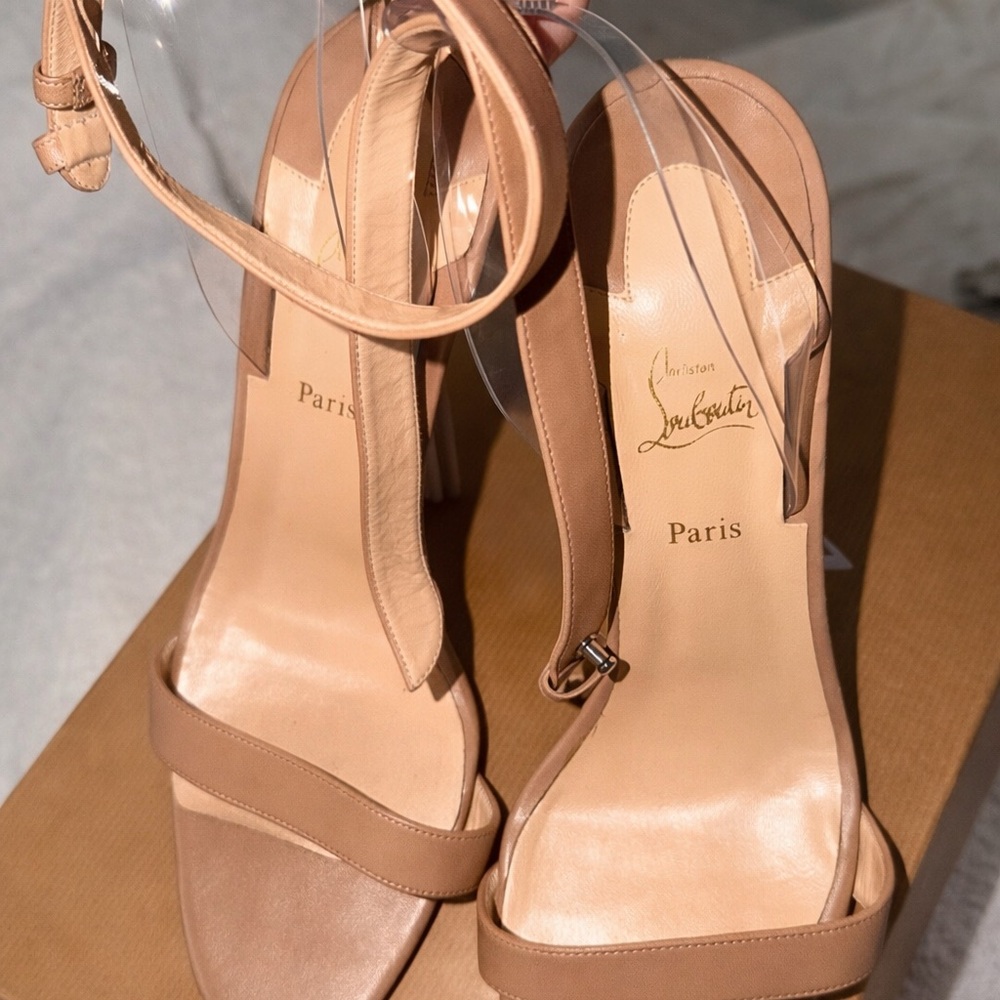Christian Louboutin Nude Heeled Sandals